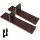 thumbnail image 1 of Portavelas De Madera Estante Para Velas Montado En La Pared Estante Multiusos Estante Colgante Con Plataforma De 9 Cm Textura De Madera Transparente Para Jarrón De Velas Botellas De Aroma Castaño Eigraketly HA021338-00, 1 of 6