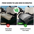 thumbnail image 4 of Golf Cart Seat Covers for 2 Seater, Black Gray Ombre Soft Microfiber Cart Seat Towel Blanket, Vintage Country Wooden Absorbent Breathable Non Slip Bench Seats Protector for Golf Course 51"x31", 4 of 9