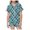 p-21Mint Green45, variant on CAIVO Children 2 Piece Pajama Sets With Plaid Printed Lapel Short Sleeve Button Down Shirt With Shorts Loungewear