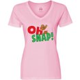 thumbnail image 3 of Inktastic Oh Snap Women's V-Neck T-Shirt, 3 of 5