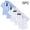 Blue, variant on Boys White Short Sleeve Button Down Dress Shirts 5 Pack Cotton Kids Formal Set with 2 Black Neckties & 2 Bow Ties for School Church Wedding,Size 3 T