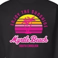thumbnail image 3 of Inktastic Summer Enjoy the Sunshine Myrtle Beach South Carolina Pink Adult Sweatshirt, 3 of 4
