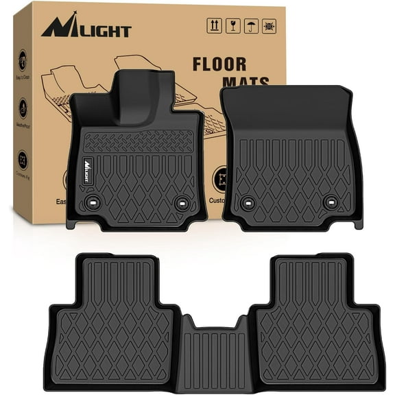 Nilight TPE Floor Mats for Lexus NX NX250 NX350 2022 2023 2024 2025 (Not for Hybrid), All Weather Custom Fit Heavy Duty Floor Liners