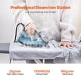 thumbnail image 2 of Steam Iron 1700W Iron for Clothes Auto Shut-Off Self-Cleaning for Ironing, 2 of 7