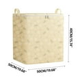thumbnail image 3 of Non-woven Zipper Storage Bag Moving Quilt Storage Basket Travel Large-capacity Clothing Storage Bag Mothers Day Gifts Teacher Appreciation Gifts House, 3 of 8