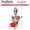 thumbnail image 3 of Accesorio navidad bota brillante XmasBoot01 5Pzas Plata S925 Chapa Colgante Fijo Bota Navideña Plata/Multicolor Caja Bla, 3 of 3