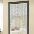thumbnail image 5 of 23.6" High Clear Crystal Door Beads Beaded Curtains for Doorways Windows Arched w/ Adhesive Hook Clear, 5 of 8
