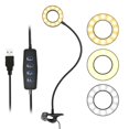 thumbnail image 1 of Movo VGC-1 Bague Lumineuse Flexible pour Selfie, 3 Modes d'Éclairage, 10 Réglages de Luminosité, Cou Réglable, Connexion USB - Parfait pour Diffusion en Continu en Direct, Tutoriels Maquillage, Vlogging, Tournage TikTok et Plus, 1 of 4