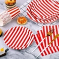 thumbnail image 4 of durony 64 Pcs Décorations de Table de Carnaval Assiettes en Papier à Rayures Blanches et Rouges Serviette Tasse Décorations de Fête Thème Cirque pour Carnaval, Anniversaire, Fête de Pique-Nique, 4 of 7