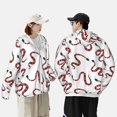 thumbnail image 6 of Kdxio Red Snake Print Women Men Sun Protection UPF 50+ Jackets Zip Up Long Sleeve Hoodie Hiking Lightweight with Pockets, 6 of 8