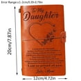 AQITTI Stationery Tools to My Daughter Leather Journal form Mom