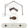 thumbnail image 2 of Solid Contemporary 4-Sided Bay Window Curtain Rod - 201" - Chocolate Brown, 2 of 2