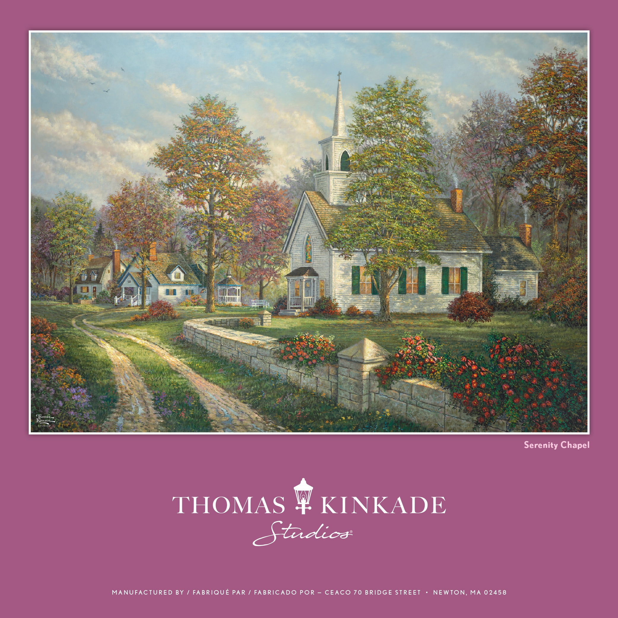 Ceaco - Thomas Kinkade - Serenity Chapel - 1000 Piece Interlocking Jigsaw Puzzle
