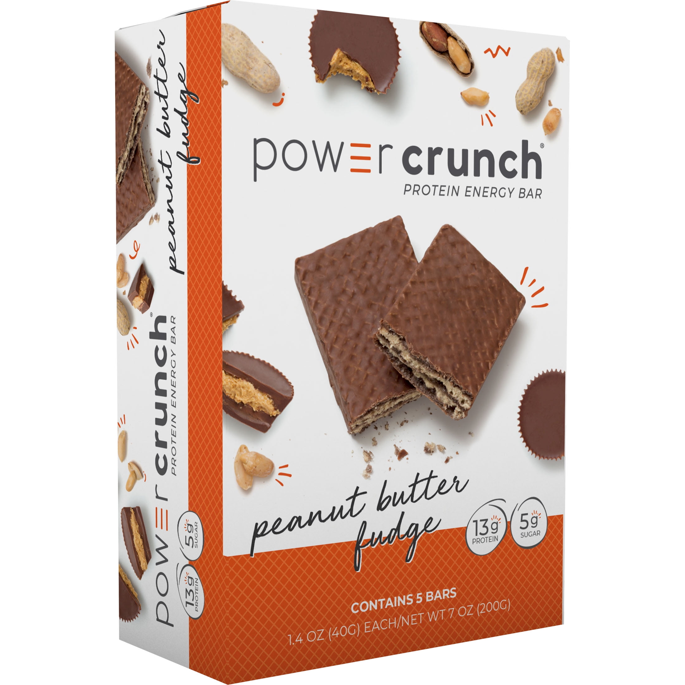 Power Crunch ORIGINAL Protein Energy Bar Peanut Butter Fudge , 7 oz, 5