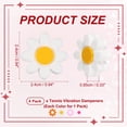 thumbnail image 2 of Uxcell Tennis Dampener, Flower Silicone Tennis Racket Dampeners Racket Shock Absorber to Reduce Vibration Soft Cute Fit for (Players/Universal Fit for All Racquets) 4Pcs & 4 Colors-Set 1, 2 of 7