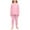 Pink, variant on Girls Sweatsuit 2 Piece Tracksuit Solid Jogging Outfit Lightweight Casual Activewear Set Pink 160