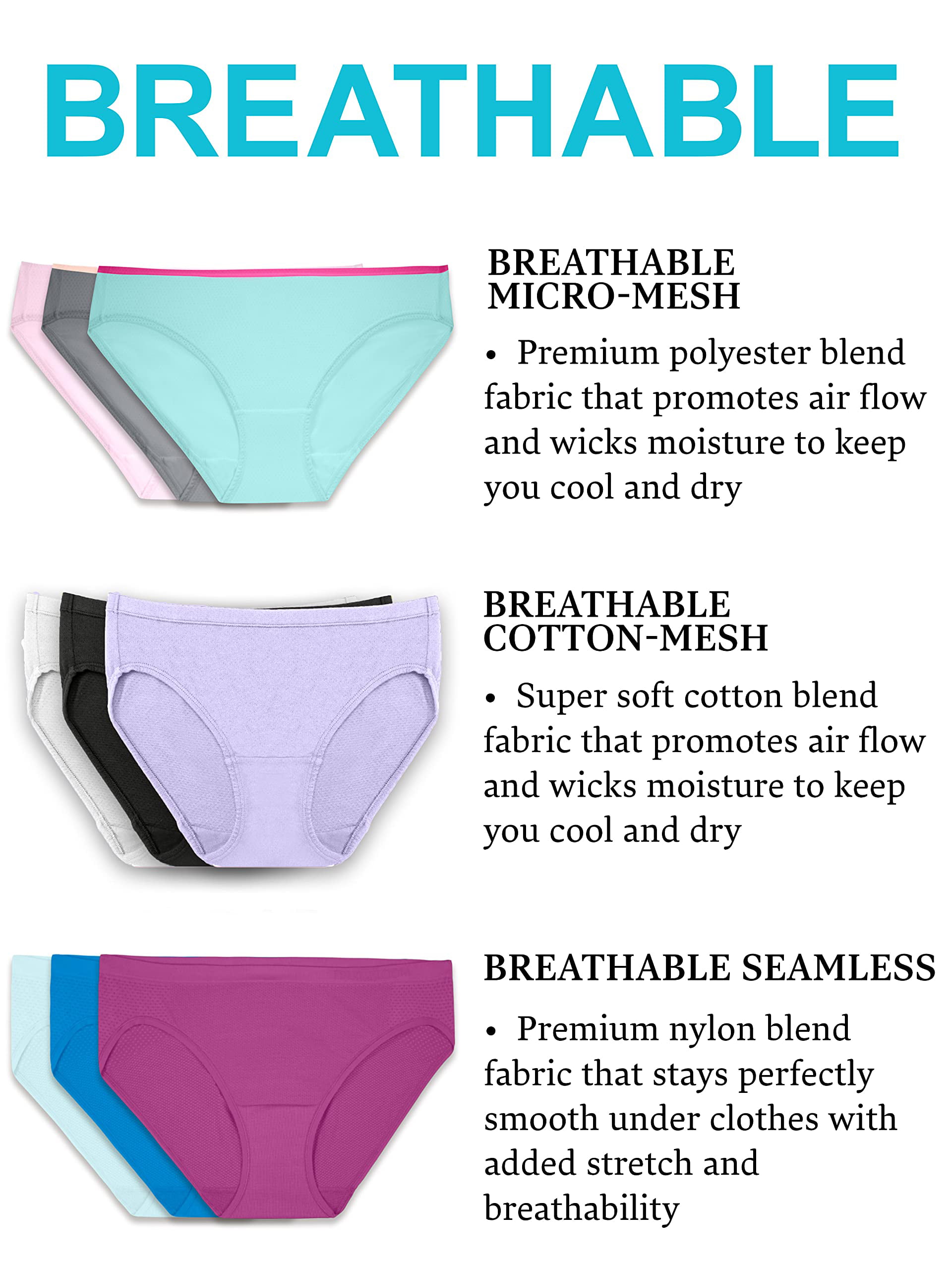 Fashion NEW Nylon Women's Lady Panties Breathable Bikini Under