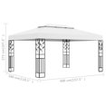 thumbnail image 4 of vidaXL Gazebo avec Double Toit 3x4 m Blanc, 4 of 4