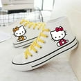 Alex 2025 Hello Kitty White Printed HighTop Unisex Sneakers, Couple’s