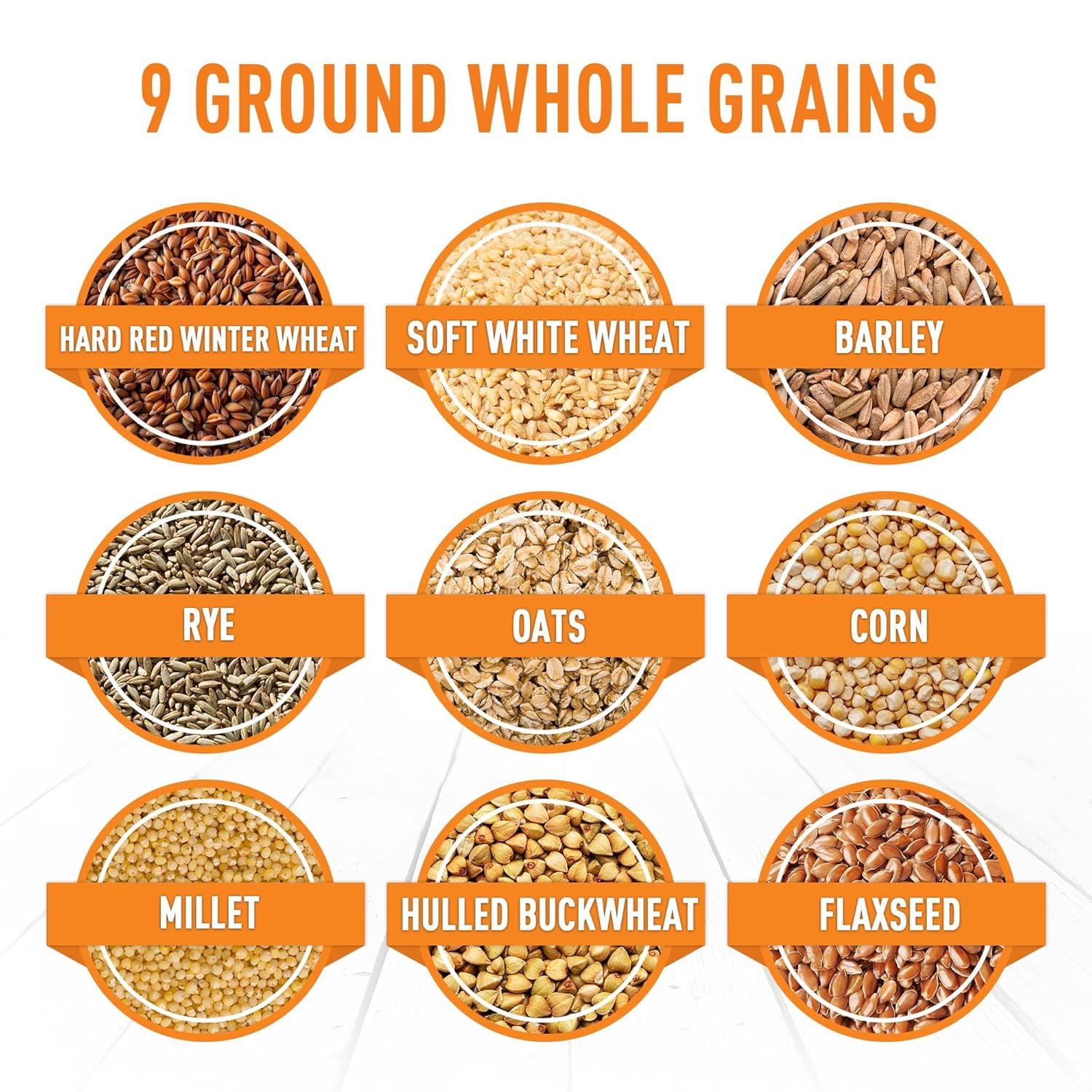 Emergency Essentials 9-Grain Cereal #10 Can - 48 Servings, High-Fiber Whole Grains, Long-Term Food Storage, Shelf-Stable Emergency Breakfast Mix, Bulk Pantry Staple