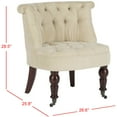 thumbnail image 4 of SAFAVIEH Carlin Tufted Chair Natural Cream, 4 of 7
