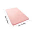 thumbnail image 3 of Bath Mat Bathroom Rug, Absorbent Fleece Floor Mat Non Slip Shower Toilet Room Rug for Sink Area Bathroom Decor, 23.62 x 15.75 in, Pink, 3 of 6