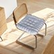 thumbnail image 1 of Cojín con forma de galleta, cojín de meditación, suave y cómodo, cojín de suelo sencillo, cojín para silla, para sala de estar, sofá, balcón, decoraci Cuadrado gris, 1 of 8