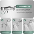 thumbnail image 3 of Shower Head ” High Pressure Rain/Hand Shower Combo with ” Extension Arm Function Hand Shower LeakProof Shower Head with Holder/Shower Hose Height/Angle Adjustable(” Chrome Pla, 3 of 7