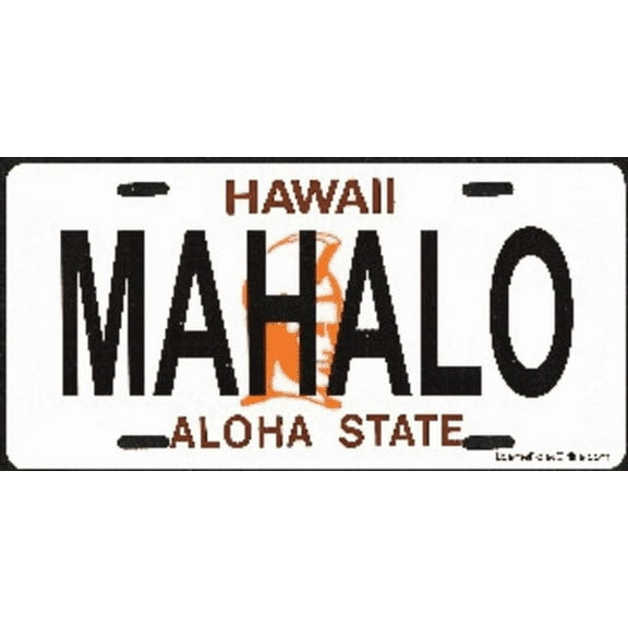 Design It Yourself Custom Hawaii Plate. Free Personalization on Plate