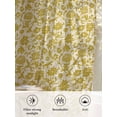 thumbnail image 6 of Sheer Curtains 108 Inches Long, Yelllow Floral Semi Sheer Curtains Light Filtering Window Treatment, Vintage Rustic Plants Flowers Spring Privacy Voile Drapes for Living Room Bedroom 52x108 Inch, 6 of 7