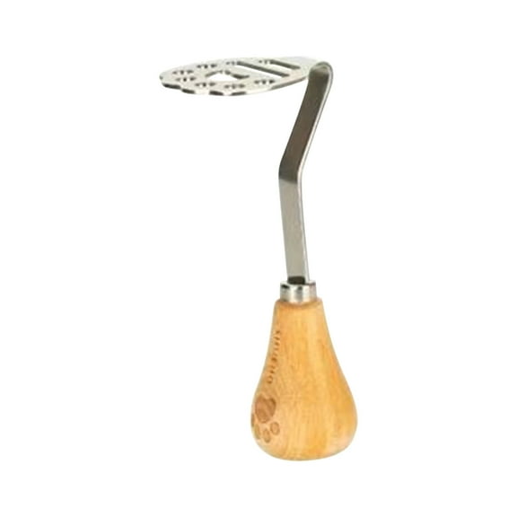 Yoloke Mini Avocado Masher, Mini Potato Mashers with Wood Non Slip Handle Stainless Steel Bean and Potato Masher Small Food Masher Lightweight Kitchen Tool
