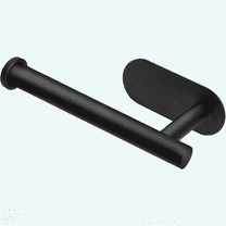 Self-Adhesive Toilet Paper Holder for Kitchen Washroom Bathroom,Quick Installation No Drilling, Stainless Steel Matt Black Toilet Paper Holder Wall Mount