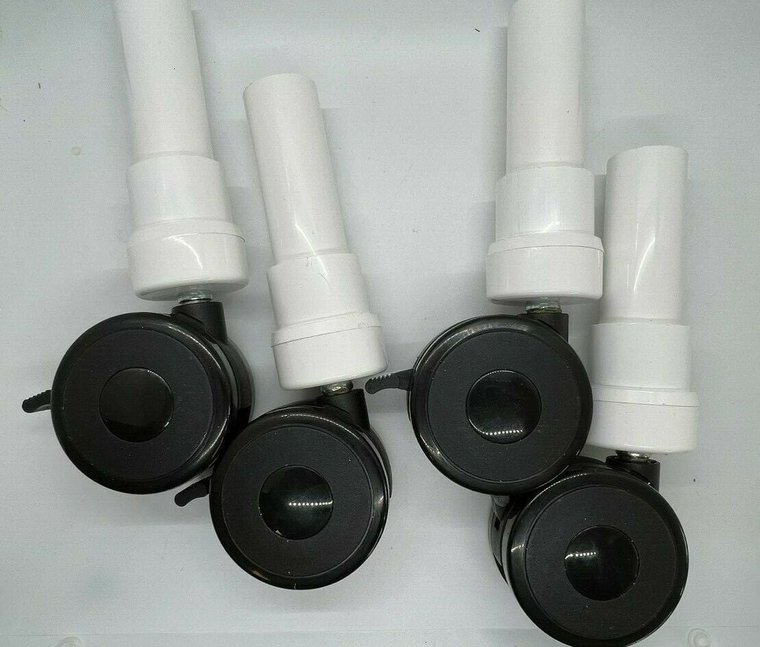 No Rust 3" Replacement Locking Shower Chair Casters Set Of 4