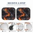 thumbnail image 5 of Picia Molten Lava Abstract Flow 2 Piece Car Windshield Sun Shade Foldable | Foldable Sun Shield for Front Window Blocks UV Rays and Keeps Your Vehicle Cool-Small, 5 of 7