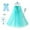 Light Blue, variant on Princess Elsa Dress up Clothes for Little Girl, 7Pcs Princess Cape with Crown, Princess Dresses for Girl 3-8 Birthday Gift
