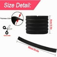 thumbnail image 3 of Car Rear Bumper Guard Protector Trim Cover Sill Plate Trunk Rubber Pad Kit Black, 3 of 5