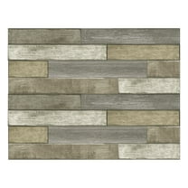 WallPops Brown Wood Planks Wall Art Kit