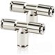 thumbnail image 5 of Conectores de aire KAIYANG Niquelado de cobre 6 mm de diámetro exterior unión en T paquete de 5, 5 of 5