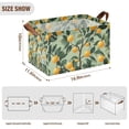 thumbnail image 7 of Yayeee Foldable Storage Basket for Shelves with Handles Waterproof Cloth Bins, Orange Tree, 7 of 7