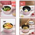 thumbnail image 5 of FAMKIT 1.8L Electric Cooking Pot, 2 Power Electric Hot Pot with Steamer, Portable Multifunctional Non-Stick Pan, Mini Hot Pot Noodles Travel Cooker for Dorm, Home, Apartments, Hotel, Pink, 5 of 12