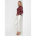 thumbnail image 2 of Pantalón skinny satinado Blanco mediana, 2 of 2