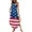 blue, variant on AELand Women's Dresses , Round Neck Sleeveless Tie Dye Tank Dresses,L