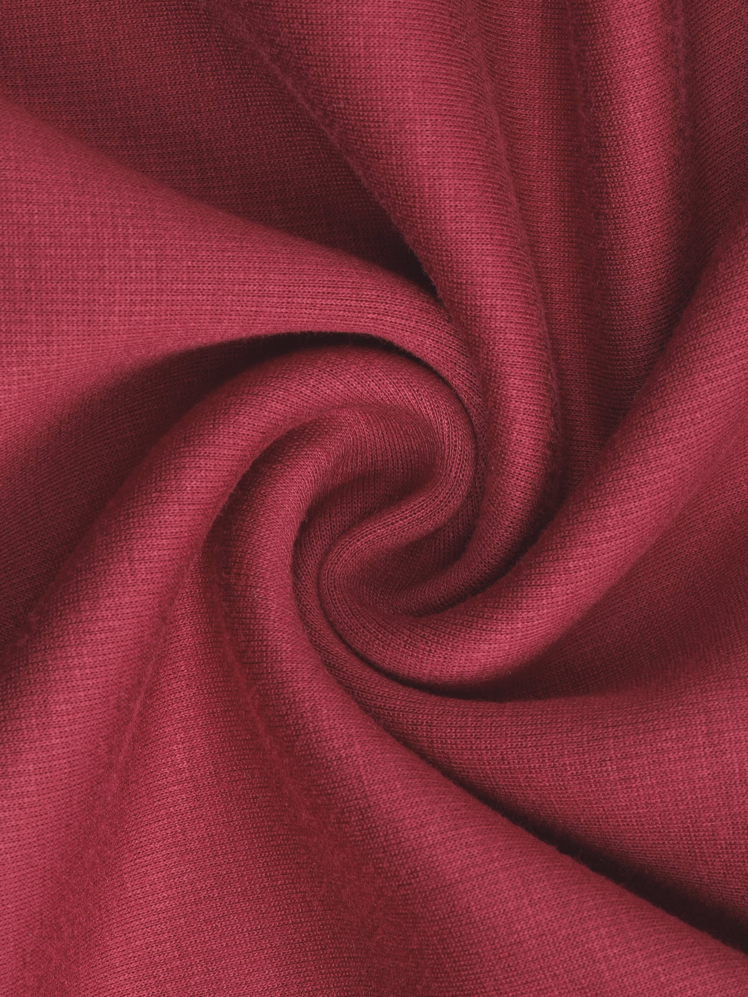 DARING DIVA Women's Pleated Crewneck A Line Flowy Long Sleeve Dress XL Wine Red