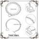 thumbnail image 2 of 10 pulseras de acero inoxidable con cierre de palanca, ajustables, de metal plateado, con eslabones tipo cable y cierres de palanca., 2 of 5