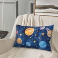 thumbnail image 6 of Fotbe Planets And Stars1 Pillow Cases - Envelope Closure - Luxury, Extra Soft, Cooling Pillow Covers - Wrinkle, Fade, Stain Resistant-16"x24", 6 of 8