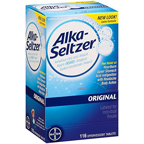 SCS AlkaSeltzer Original Antacid and Analgesic 116 ct.