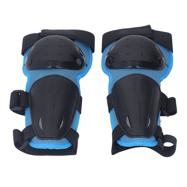 Protector de Rodilla para Niños Rodilleras de Ciclismo para Niños Azules y Negros con Banda Elástica Ajustable para Scooter ANGGREK