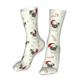 thumbnail image 6 of Cauagu Christmas Pug Dog Pattern Fun Novelty Crew Socks,Casual Athletic Socks Neutral Socks Cozy Crew Socks Christmas Gift, 6 of 7