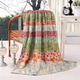 thumbnail image 2 of Pioneer Flower Floral Print Pattern Blanket,Comfortable Soft Flannel Throw Blanket,All Season,Warm Lightweight Blankets for Sofa Bed Couch Living Room Chair,40"x50", 2 of 4