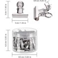 thumbnail image 4 of 30 chinchetas resistentes con alfileres, clips creativos grandes para papel, sin agujeros., 4 of 5